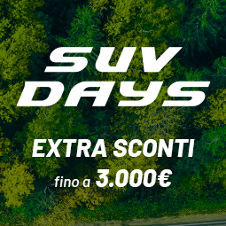 SUV DAYS: EXTRA SCONTI FINO A € 3000